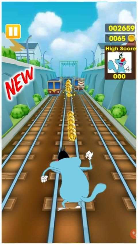 Oggy Subway Run скриншот 2