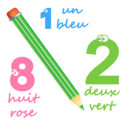 Apprendre chiffres et couleurs icon