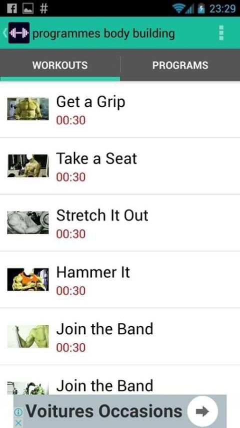 Programmes Body Building screenshot 1