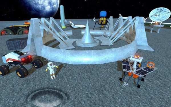 Space Mars Rover Simulator 3D : Moon Explorer स्क्रीनशॉट 2