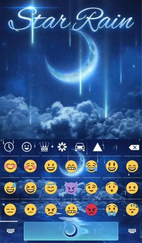 Star Rain Animated Keyboard स्क्रीनशॉट 4