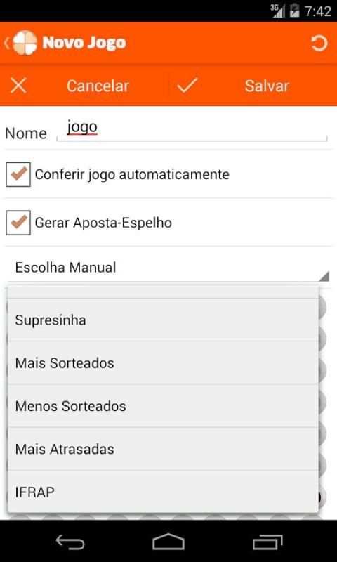 Minha Lotomania Lite screenshot 4