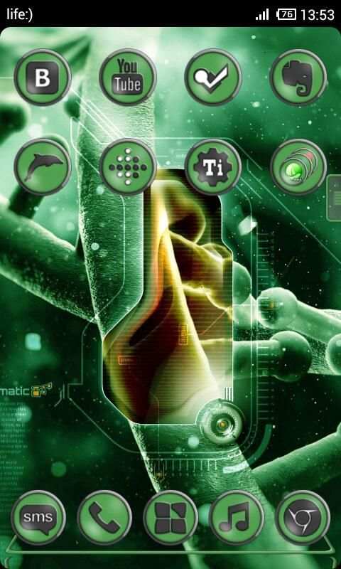 Next Launcher Bio Green Theme screenshot 5