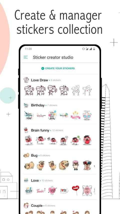 Sticker maker studio - Creator - WAStickerApps स्क्रीनशॉट 8