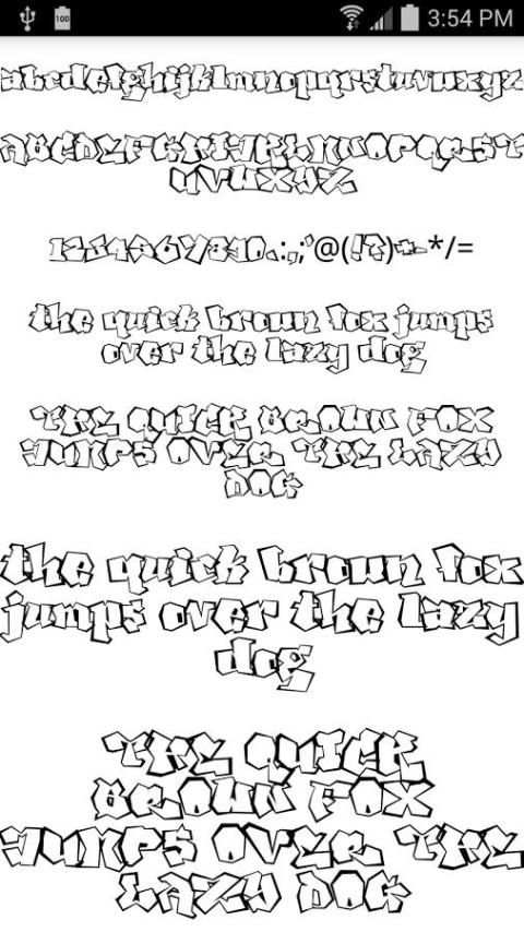 Fonts for FlipFont Tattoo 2 تصوير الشاشة
