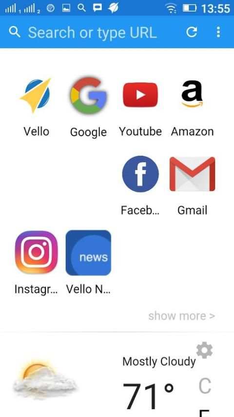 Firemob Browser स्क्रीनशॉट 2