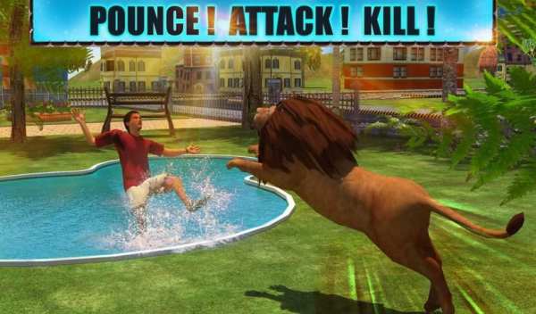 Angry Lion Attack 3D स्क्रीनशॉट 2