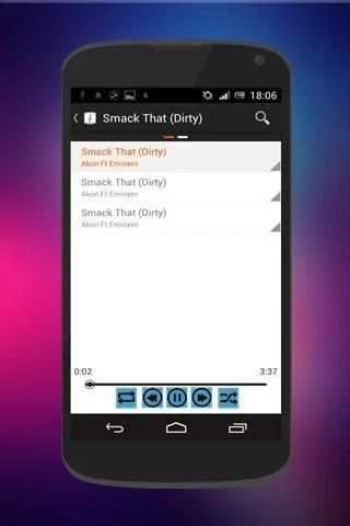 Clear MP3 Music Player Free स्क्रीनशॉट 9