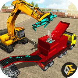 Futuristic Robot Crusher Crane icon