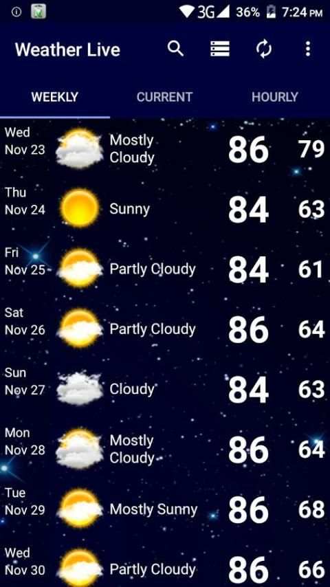 Weather Live screenshot 2