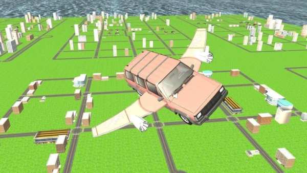 Flying Car Sim 3D screenshot 2