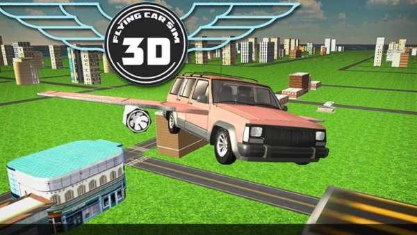Flying Car Sim 3D 5 تصوير الشاشة