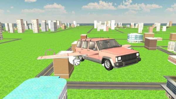 Flying Car Sim 3D 4 تصوير الشاشة