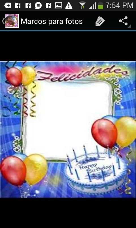 Cumpleaños. Marcos para fotos screenshot 2