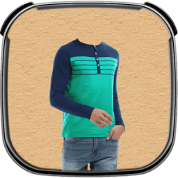 Man in T-Shirt Photo Suit أيقونة