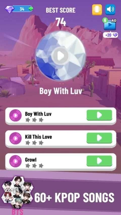 KPOP Beat Hop: BTS, BLACKPINK, EXO Dancing Tiles! screenshot 5