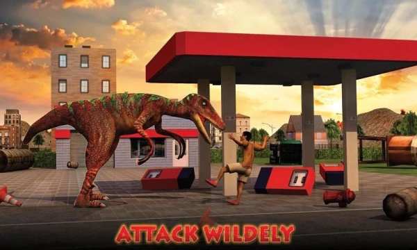 Dino City Rampage 3D स्क्रीनशॉट 11