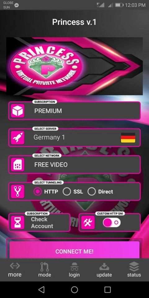 Princess VPN Pro स्क्रीनशॉट 1