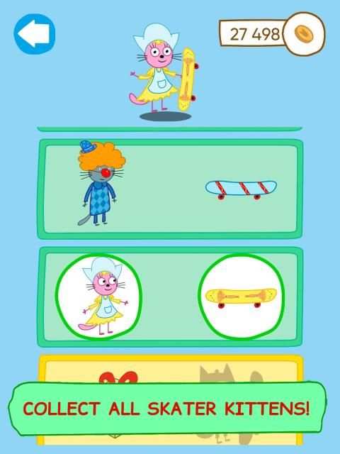 Kid-e-Cats Skateboard Racing. Runner game for kids स्क्रीनशॉट 3