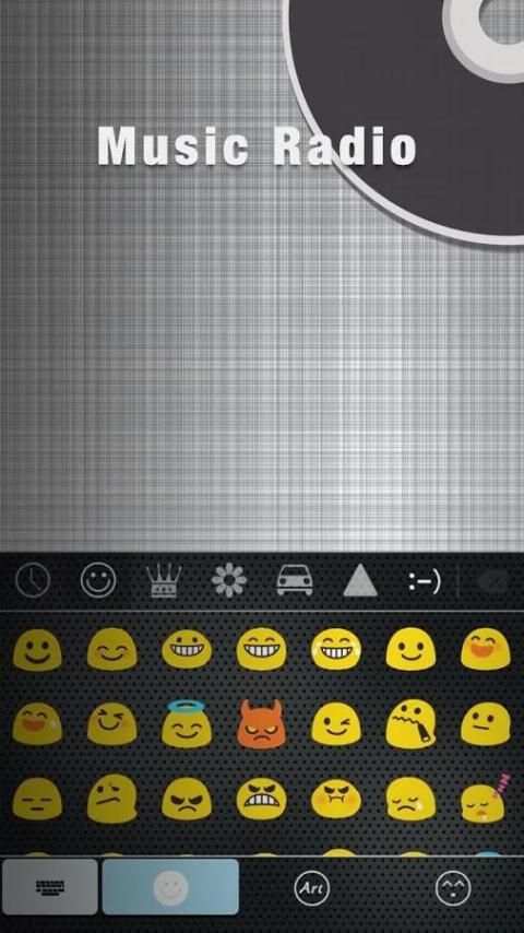 MusicRadio Theme EmojiKeyboard screenshot 2