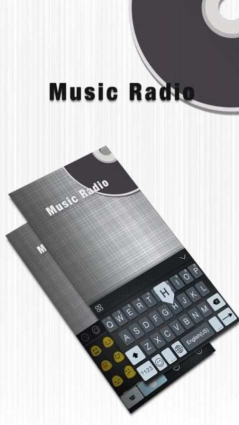 MusicRadio Theme EmojiKeyboard screenshot 1