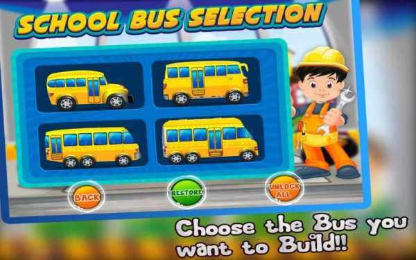 School Bus Builder- Car Garage screenshot 11