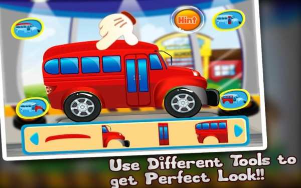School Bus Builder- Car Garage screenshot 8