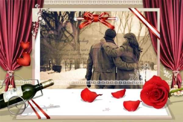 Photo Frames Romantic Flower स्क्रीनशॉट 1