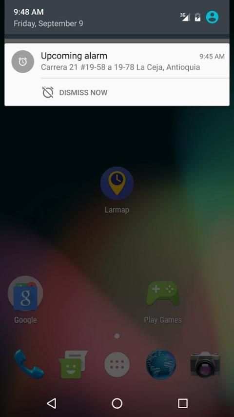 Larmap - Location alarm screenshot 1