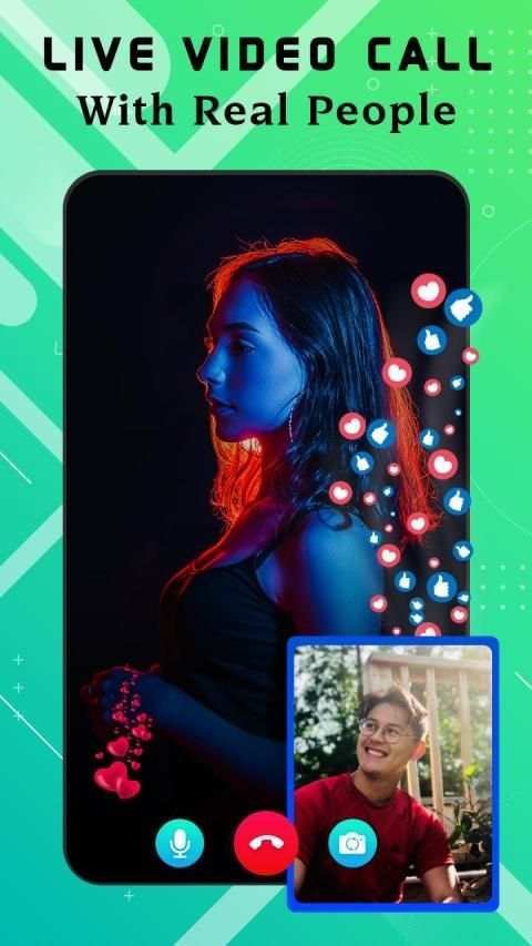 Live talk : random video chat app with strangers screenshot 2