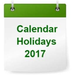 2017 Calendar Holidays