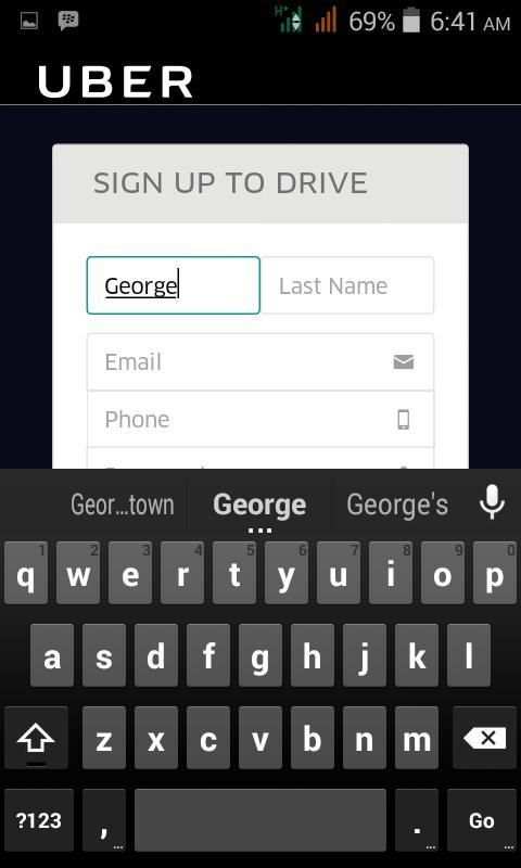 DriveWith UBER 1 تصوير الشاشة