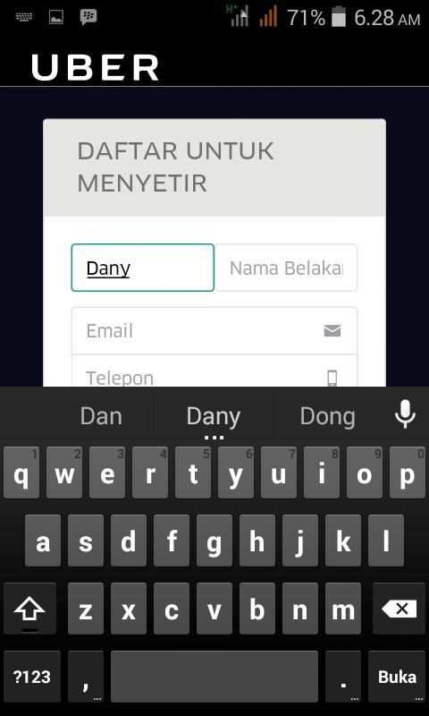 DriveWith - Daftar Driver Uber screenshot 1