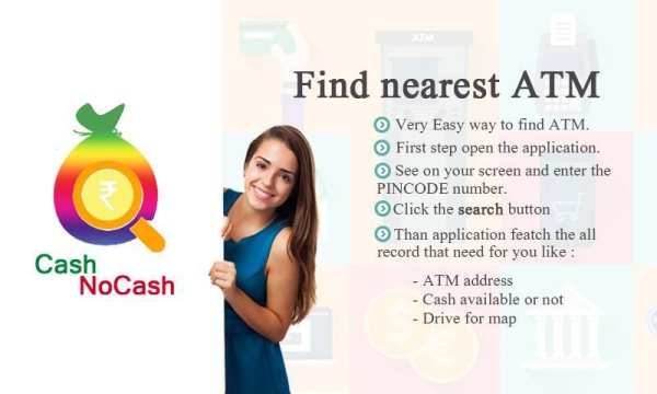 Cash NoCash - ATM Finder स्क्रीनशॉट 1