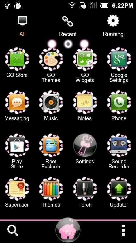 Lovely Kitty Go Launcher EX Theme screenshot 1