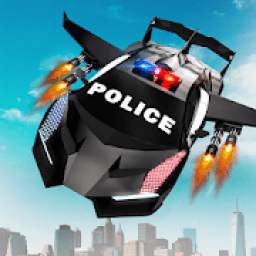 Flying Police Car Robot Hero: Robot Games