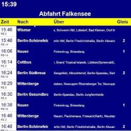 Bahnhoftafel mit GPS