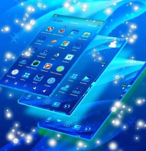 الأزرق الموضوع 2 تصوير الشاشة