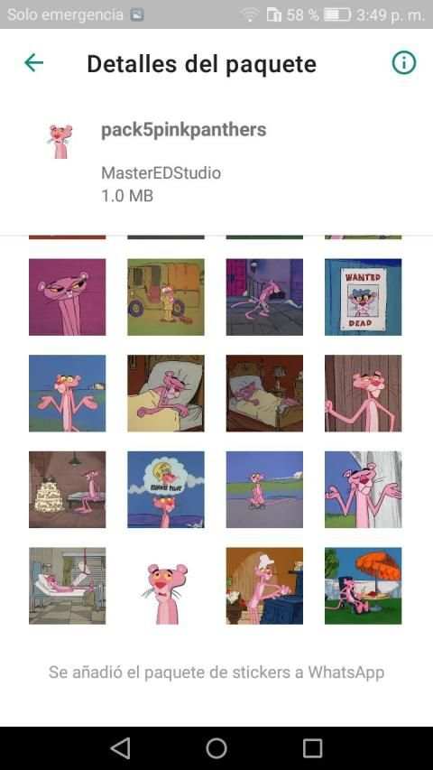 New Stickers Pink Panther WhatsApp-WAStickerApps screenshot 1