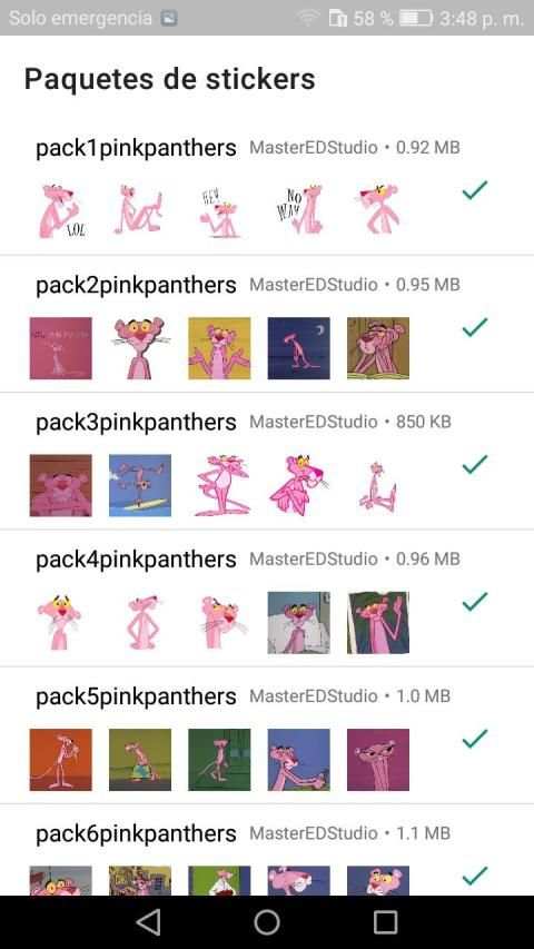New Stickers Pink Panther WhatsApp-WAStickerApps screenshot 6
