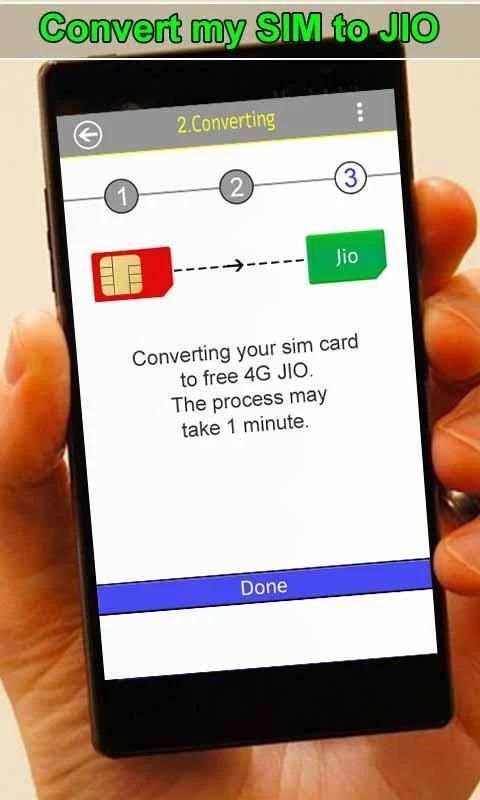 Convert My Sim To Jio Prank screenshot 2
