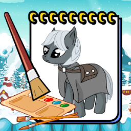 Pony Drawing Coloring Book icon