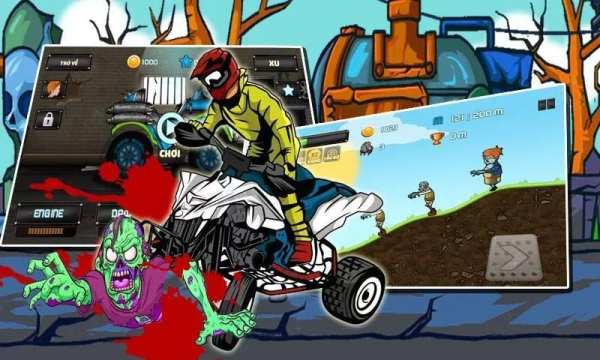 Dua Xe Zombie - Zombie Racing screenshot 4