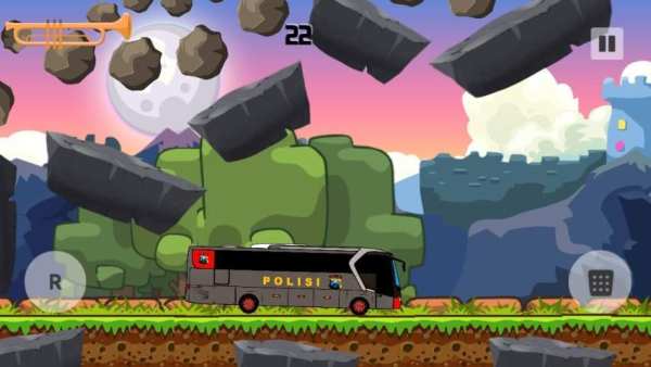 Police Bus Hill Climb स्क्रीनशॉट 1