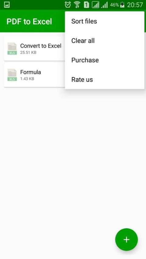 PDF to Excel 1 تصوير الشاشة