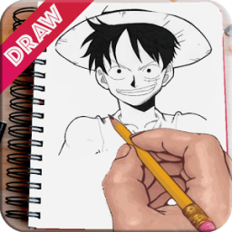 ikon Belajar menggambar Luffy OP