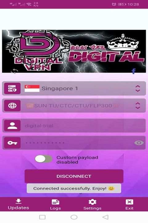 Digital VPN Official स्क्रीनशॉट 1