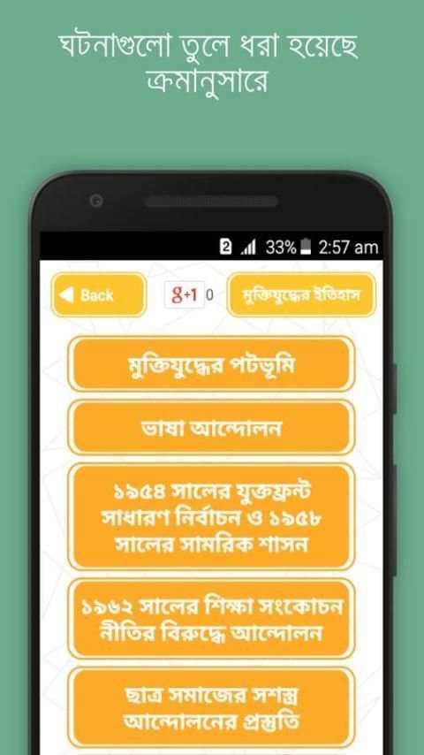 মুক্তিযুদ্ধের ইতিহাস 4 تصوير الشاشة