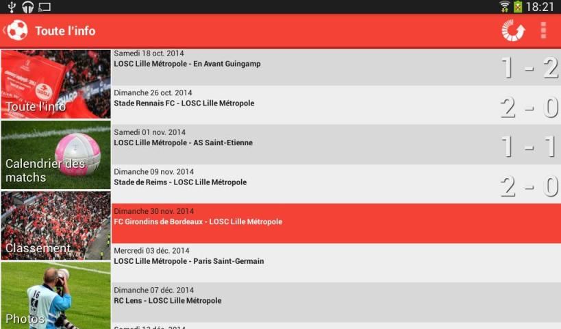 Foot Info Lille स्क्रीनशॉट 5