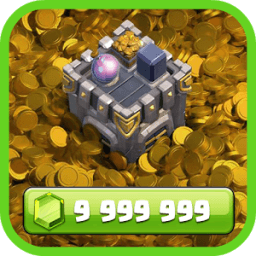 Gems and Gold for COC Prank иконка